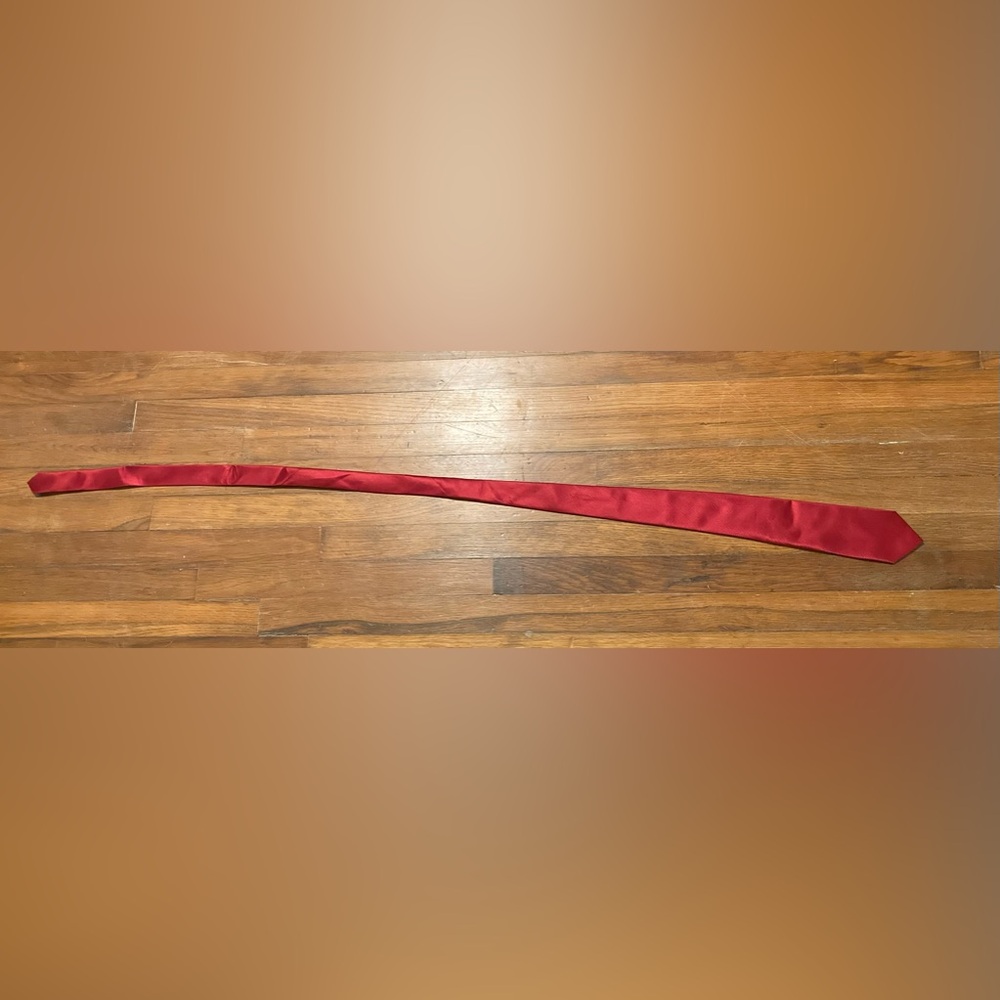 Geoffrey Beene red solid tie - Picture 7 of 7